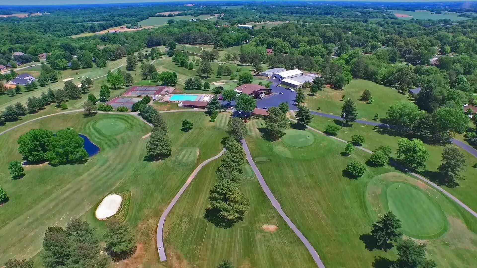 Drone Golf Course Aerial Turf Management Photography